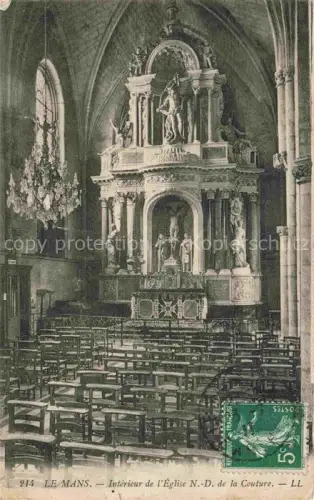 AK / Ansichtskarte LE MANS 72 Sarthe Intérieur de l'Eglise Notre Dame de la Couture