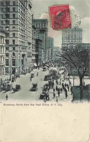 AK / Ansichtskarte NEW YORK City USA Broadway Northe from the Post Office