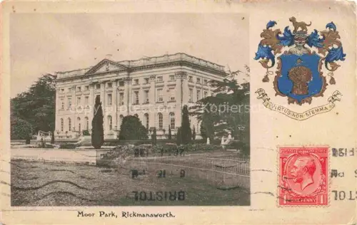 AK / Ansichtskarte Rickmansworth Three Rivers Hertfordshire UK Moor Park Wappen