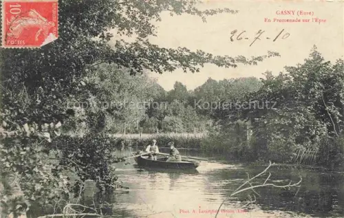 AK / Ansichtskarte Gasny LES ANDELYS 27 Eure En promenade sur l'Epte