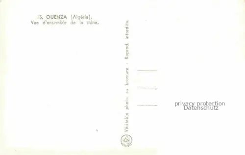 AK / Ansichtskarte Ouenza Algerie Vue d'ensemble de la mine vue aérienne