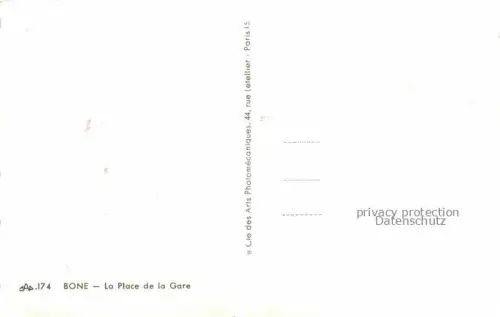 AK / Ansichtskarte BONE Annaba Constantine Algerie Place de la Gare