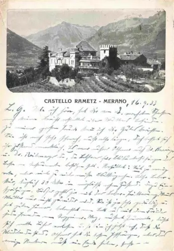 AK / Ansichtskarte MERANO Meran IT Castello Rametz