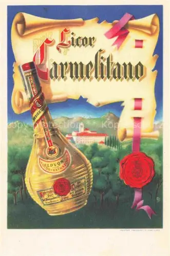 AK / Ansichtskarte Likoer Schnaps Brandy Eau-de-Vie Aguardiente-- Carmelithano
