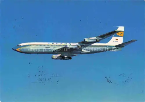 AK / Ansichtskarte FLUGZEUGE ZIVIL Lufthansa Boeinc 707 Jet International 