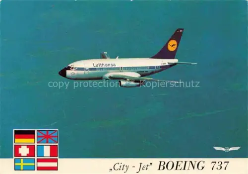 AK / Ansichtskarte FLUGZEUGE ZIVIL City Jet Boeing 737 Lufthansa