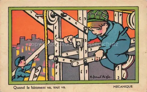 AK / Ansichtskarte Handwerk Artisanat Craft Artesania Artigianato-- Mecanique Paris Chaussures Raoul 