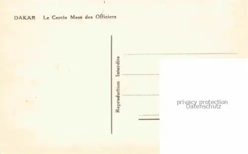 AK / Ansichtskarte DAKAR Senegal Cercle Mess des Officiers vue aérienne