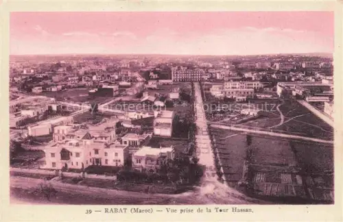 AK / Ansichtskarte RABAT  Maroc Vue panoramique prise de la Tour Hassan