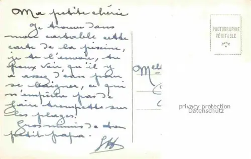 AK / Ansichtskarte CASABLANCA Maroc Centre Balnéaire Georges Orthlieb Piscine sportive un jour de compétition vue aérienne