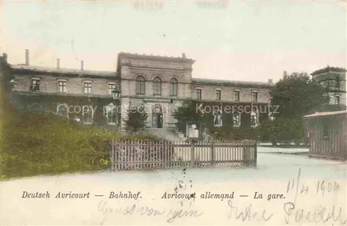 AK / Ansichtskarte Deutsch-Avricourt 57 Moselle La Gare Bahnhof