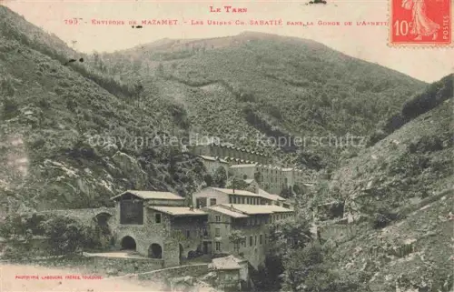 AK / Ansichtskarte Mazamet Castres 81 Tarn Les Usines Ch. Sabatié dans la Gorge de l'Arnette