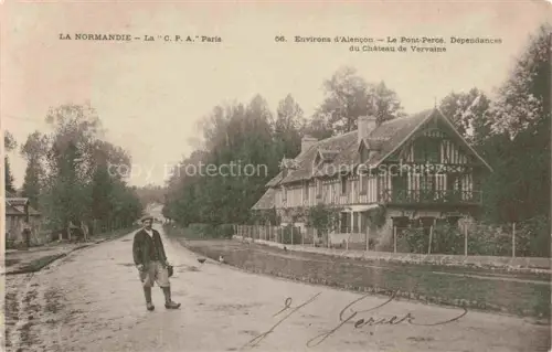 AK / Ansichtskarte Le Pont-Perce ALENCON 61 Orne Dépendances du Château de Vervaine
