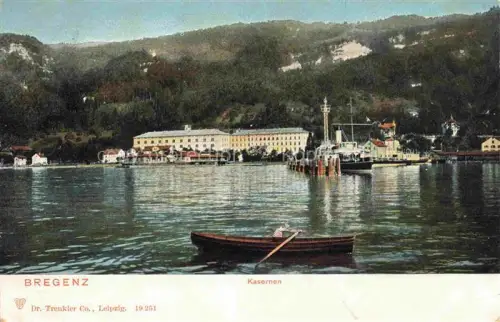 AK / Ansichtskarte BREGENZ Vorarlberg Bodensee Kasernen Ansicht vom See aus