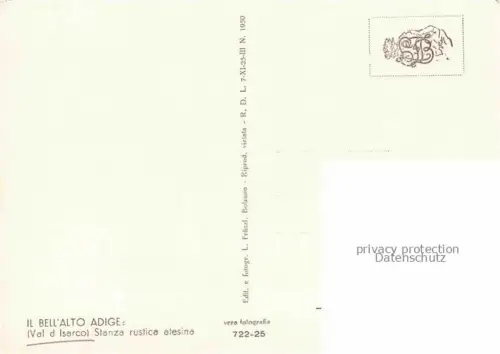 AK / Ansichtskarte Val d Isarco Eisacktal Bolzano IT Stanza rustica alesine