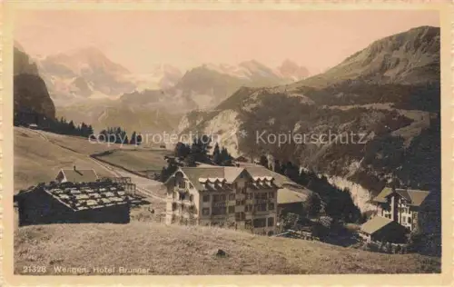 AK / Ansichtskarte Wengen  BE Hotel Brunner Panorama