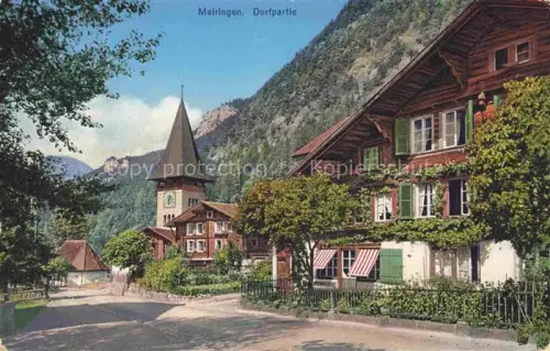 AK / Ansichtskarte Meiringen BE Dorfpartie Feldpost