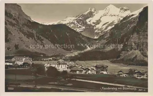 AK / Ansichtskarte Kandersteg BE mit Bluemlisalp