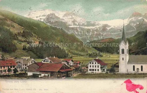 AK / Ansichtskarte Lenk Simmental BE Panorama Kirche