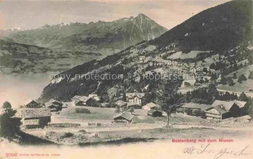 AK / Ansichtskarte Beatenberg Thunersee BE mit dem Niesen