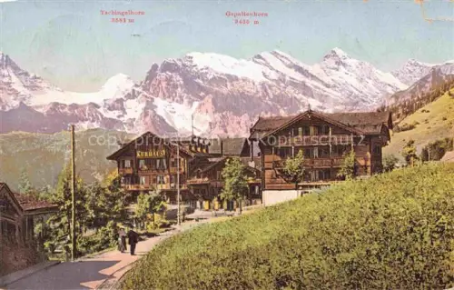 AK / Ansichtskarte Muerren BE mit Tschingelhorn und Gspaltenhorn