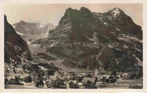 AK / Ansichtskarte Grindelwald BE mit Viescherhoerner und Eiger