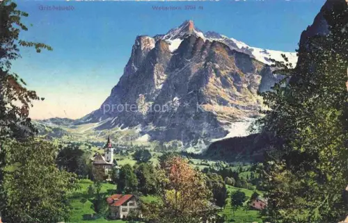 AK / Ansichtskarte Grindelwald BE mit Wetterhorn