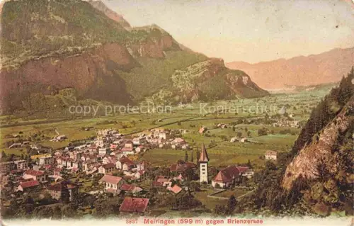 AK / Ansichtskarte Meiringen BE mit Brienzersee Panorama