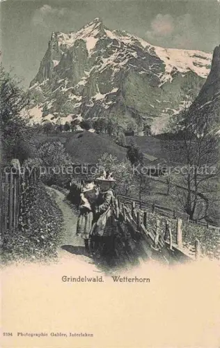 AK / Ansichtskarte Grindelwald BE Wetterhorn