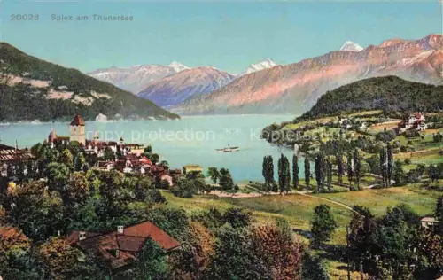 AK / Ansichtskarte SPIEZ Thunersee BE Panorama