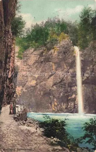 AK / Ansichtskarte Meiringen BE Aareschlucht mit Wasserfall
