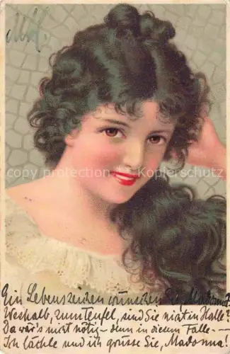 AK / Ansichtskarte Frauen Portraet Litho