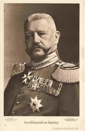 AK / Ansichtskarte Militaria Generaele Stab Deutschland Hindenburg 
