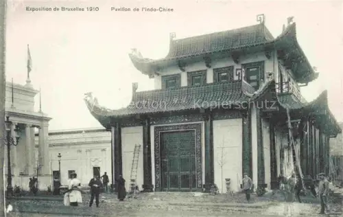 AK / Ansichtskarte Exposition Bruxelles 1910 Pavillon l'Indo-Chine 