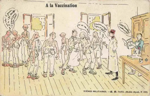 AK / Ansichtskarte Impfung Vaccination Medizin Scenes Militaires Paris 