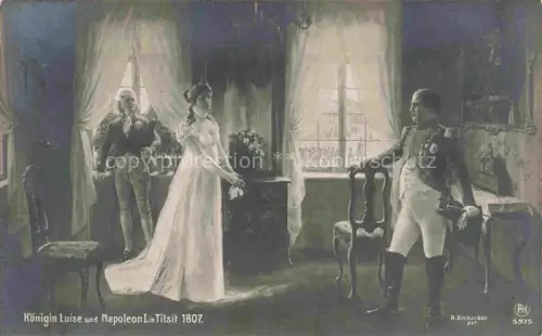 AK / Ansichtskarte Foto RPH Nr. 5975 Koenigin Luise Napoleon Tilsit 