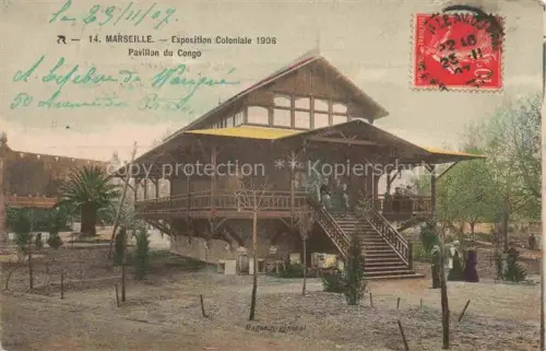 AK / Ansichtskarte Exposition Coloniale Marseille 1906 Pavillon du Congo