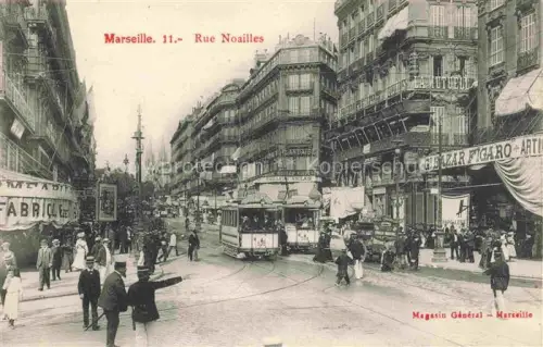 AK / Ansichtskarte STRAssENBAHN Tramway-- Rue Noailles 