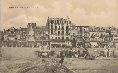 AK / Ansichtskarte Heyst-aan Zee Heyst-sur-Mer Knokke-Heist Belgie Vue sur la digue