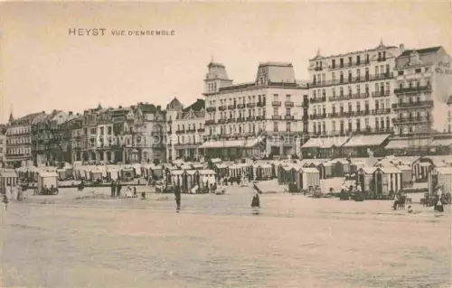 AK / Ansichtskarte Heyst-aan Zee Heyst-sur-Mer Knokke-Heist Belgie Vue d'ensemble la plage et la digue