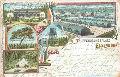 AK / Ansichtskarte Elsenborn Belgie Truppenuebungsplatz Teilansichten Litho