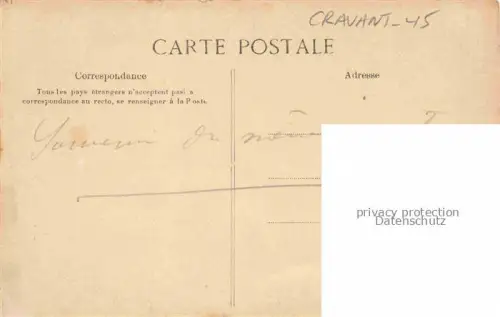 AK / Ansichtskarte Cravant ORLEANS 45 Loiret Le cyclone de Cravant 4 Juillet 1905 une rue