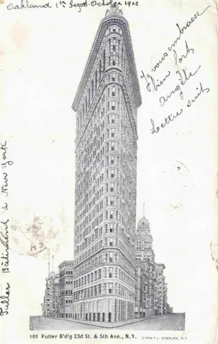 AK / Ansichtskarte NEW YORK City USA Fuller Building Skyscraper Illustration