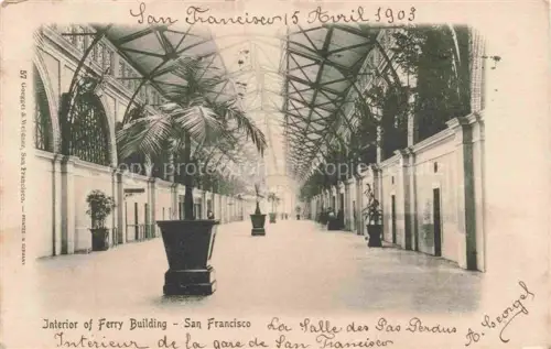 AK / Ansichtskarte SAN FRANCISCO California USA Interior of Ferry Building