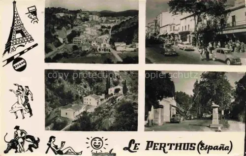 AK / Ansichtskarte Le Perthus La Junquera Gerona ES Vistas generales de la frontera Franco-Espanola