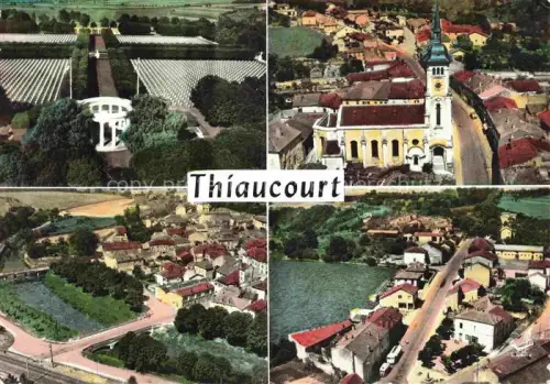 AK / Ansichtskarte Thiaucourt-Regnieville 54 Meurthe-et-Moselle Vues d'ensemble aériennes