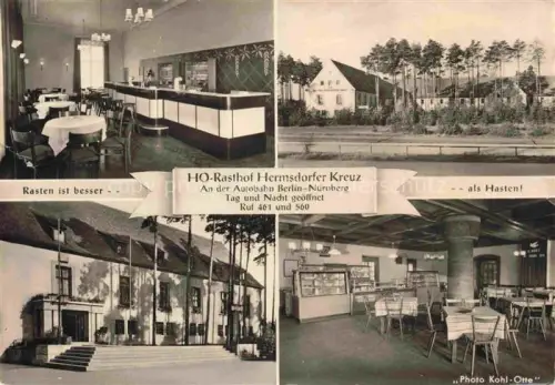 AK / Ansichtskarte Hermsdorf Stadtroda Thueringen HO Rasthof Hermsdorfer Kreuz Autobahn Berlin - Nuernberg
