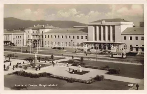 AK / Ansichtskarte LINZ DONAU AT Hauptbahnhof
