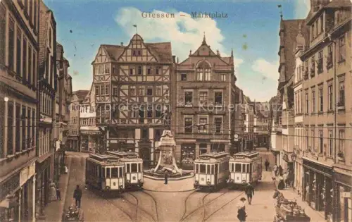 AK / Ansichtskarte GIEssEN  Lahn Marktplatz Strassenbahn