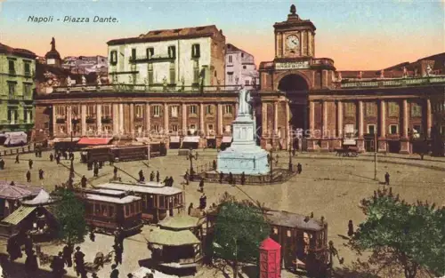 AK / Ansichtskarte NAPOLI Neapel Naples IT Piazza Dante Monumento Denkmal
